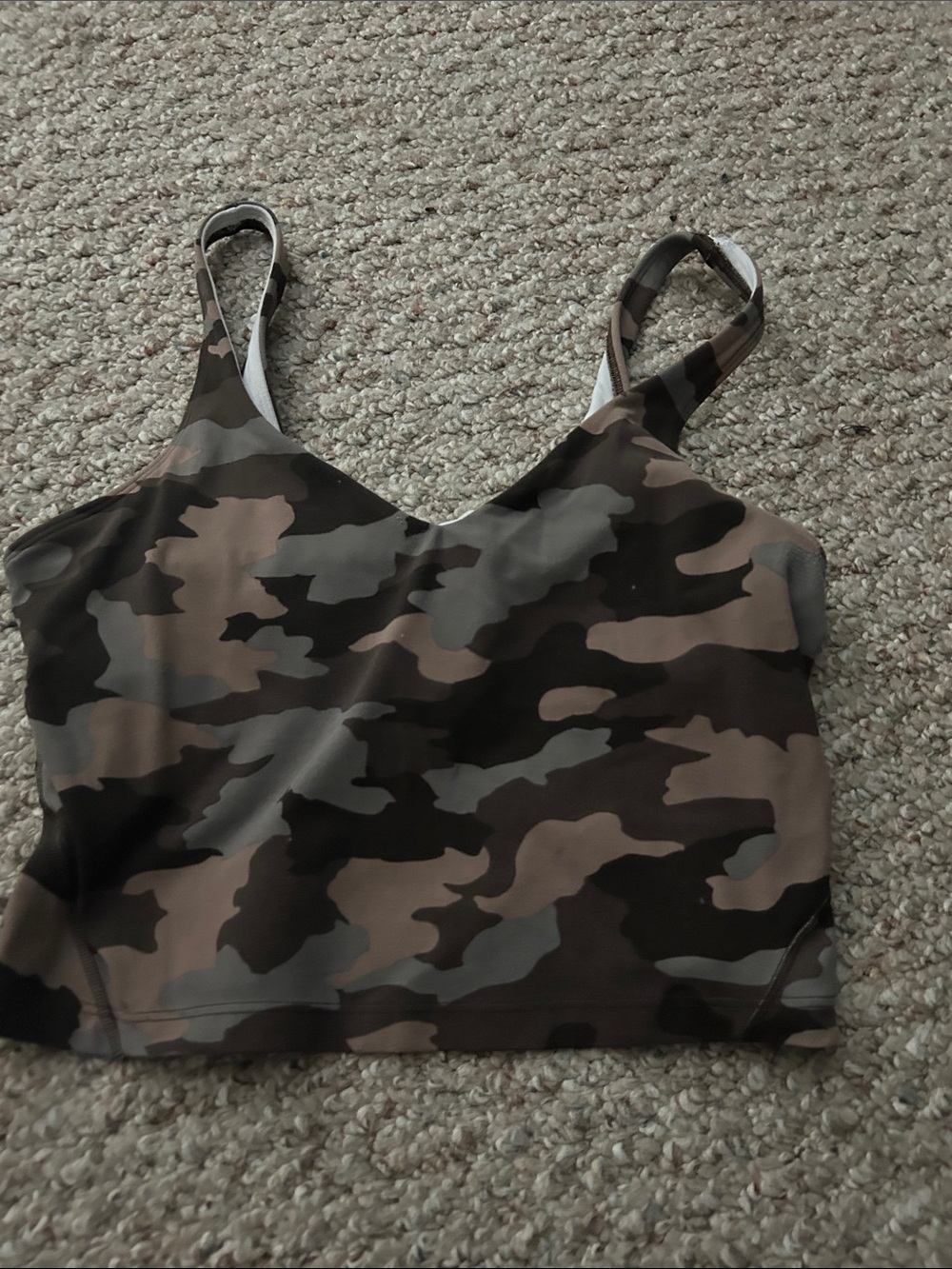 Lululemon Align Tank Heritage Camo Dusty Bronze Multi size 8 - EUC - Picture 2 of 5